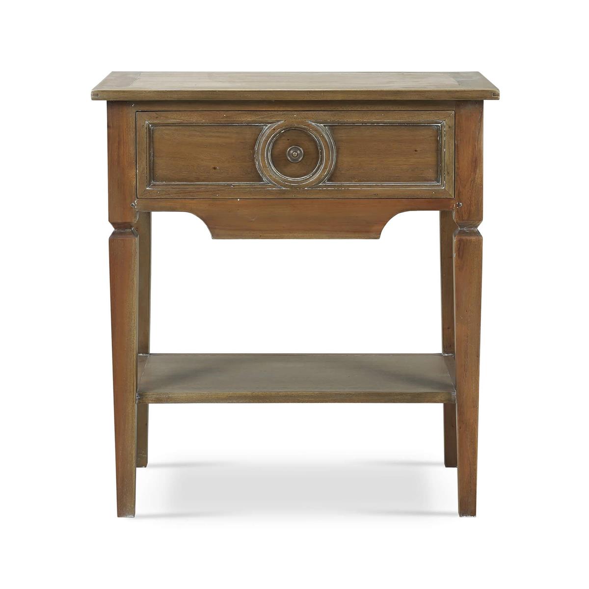 Bramble Orleans Side Table — Straw Wash