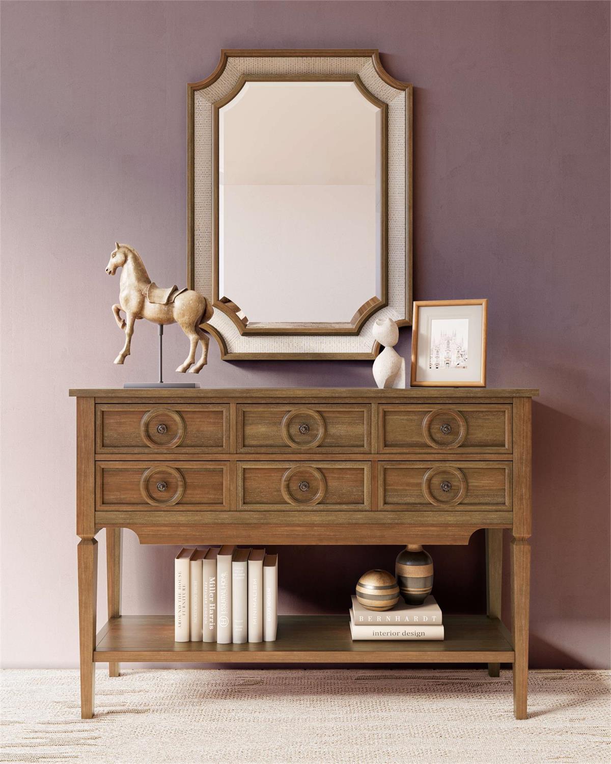 Bramble Orleans Console Table — Straw Wash