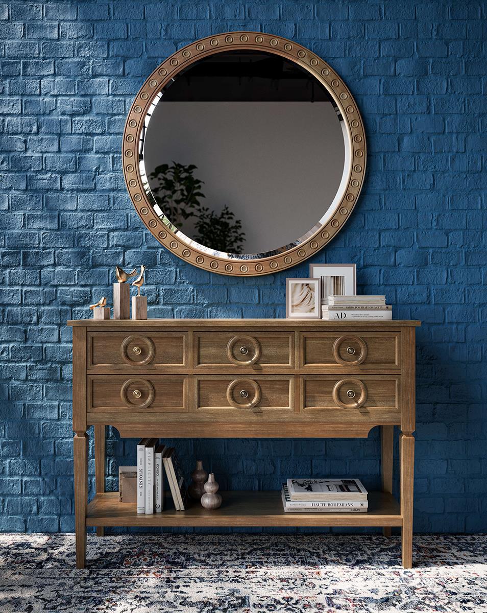 Bramble Orleans Console Table — Straw Wash