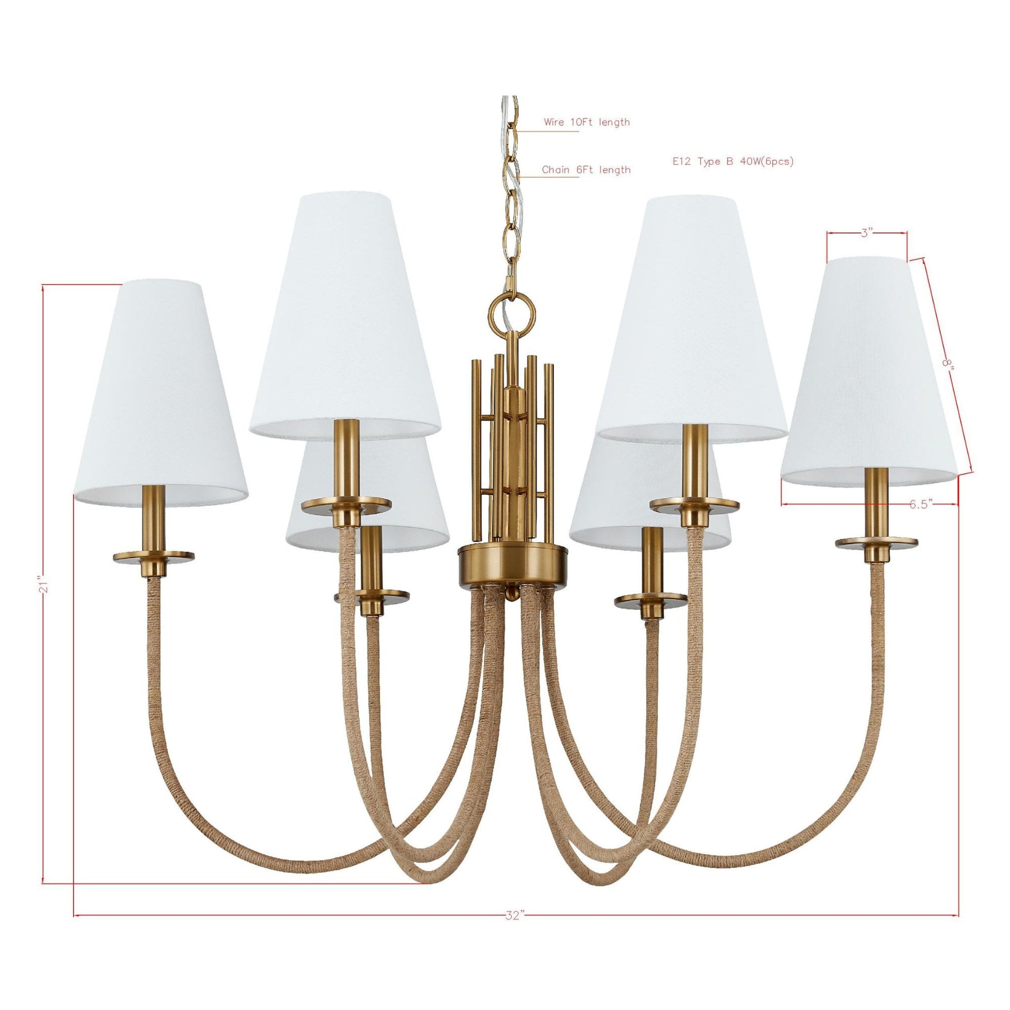 Forty West Juliet Chandelier — view 5