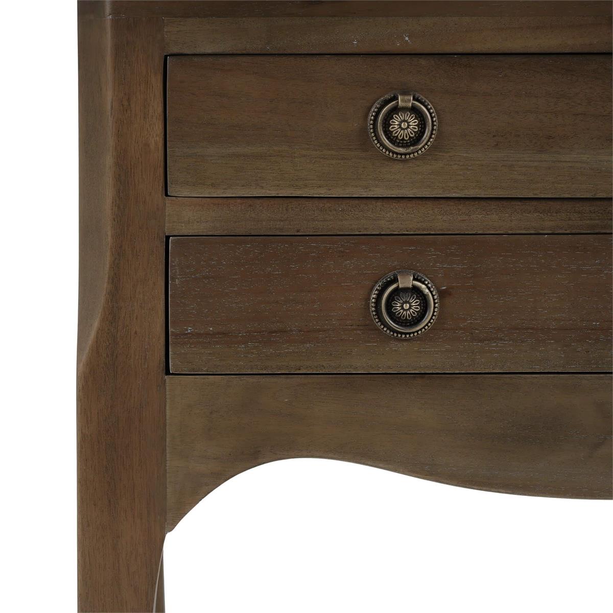 Bramble Chardonnay Side Table — Straw Wash