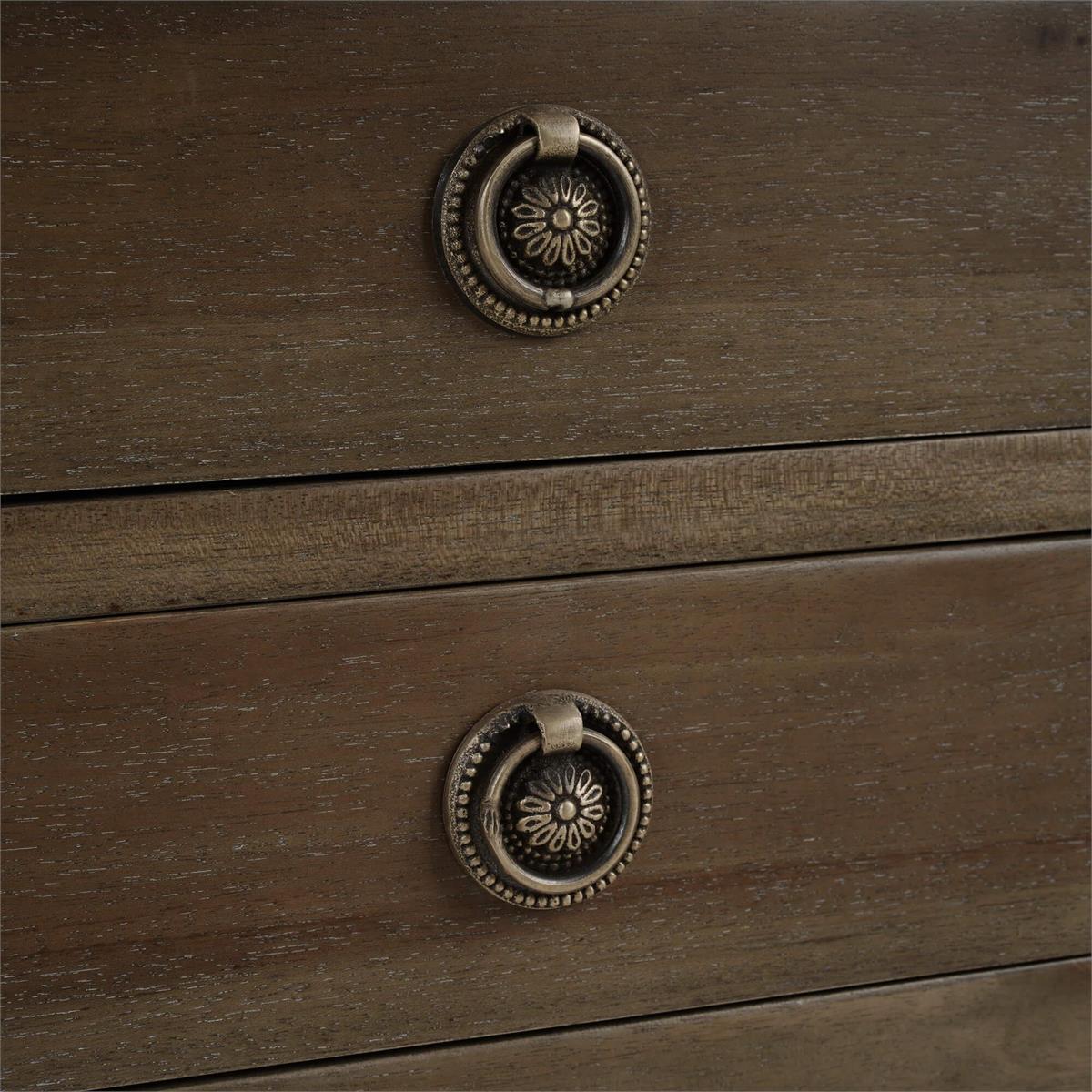 Bramble Chardonnay Side Table — Straw Wash
