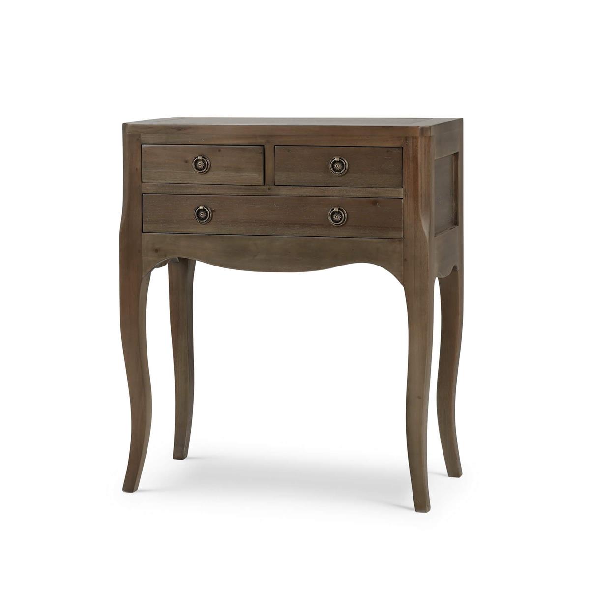 Bramble Chardonnay Side Table — Straw Wash