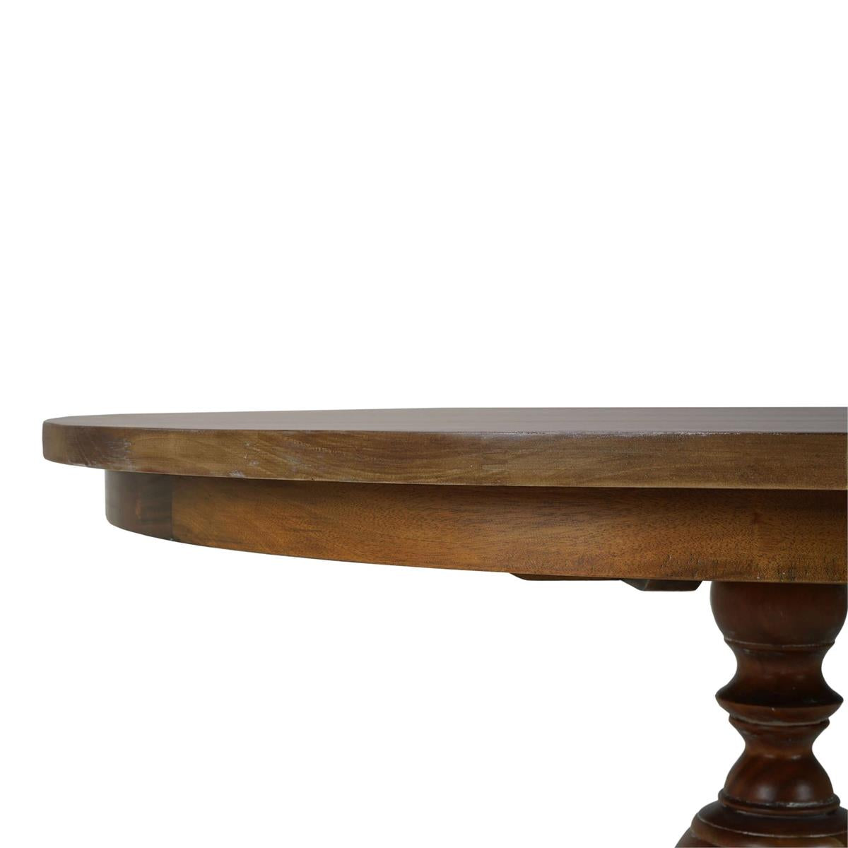Bramble Goucho Round Dining Table 48'' — Straw Wash