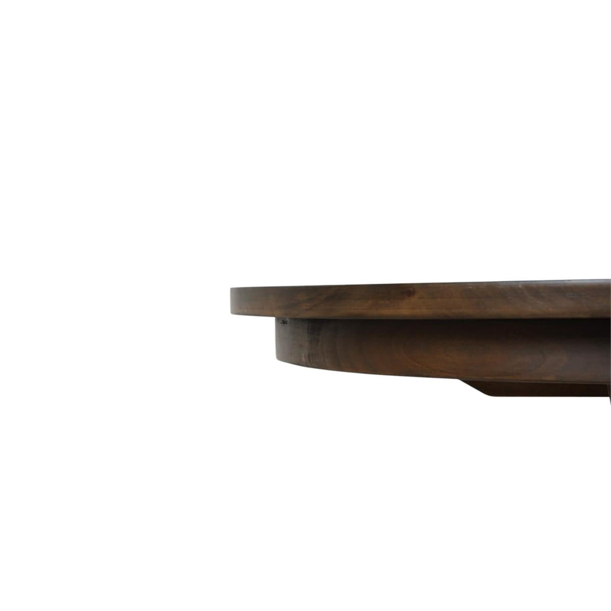 Bramble Goucho Round Dining Table 48'' — Dark Walnut