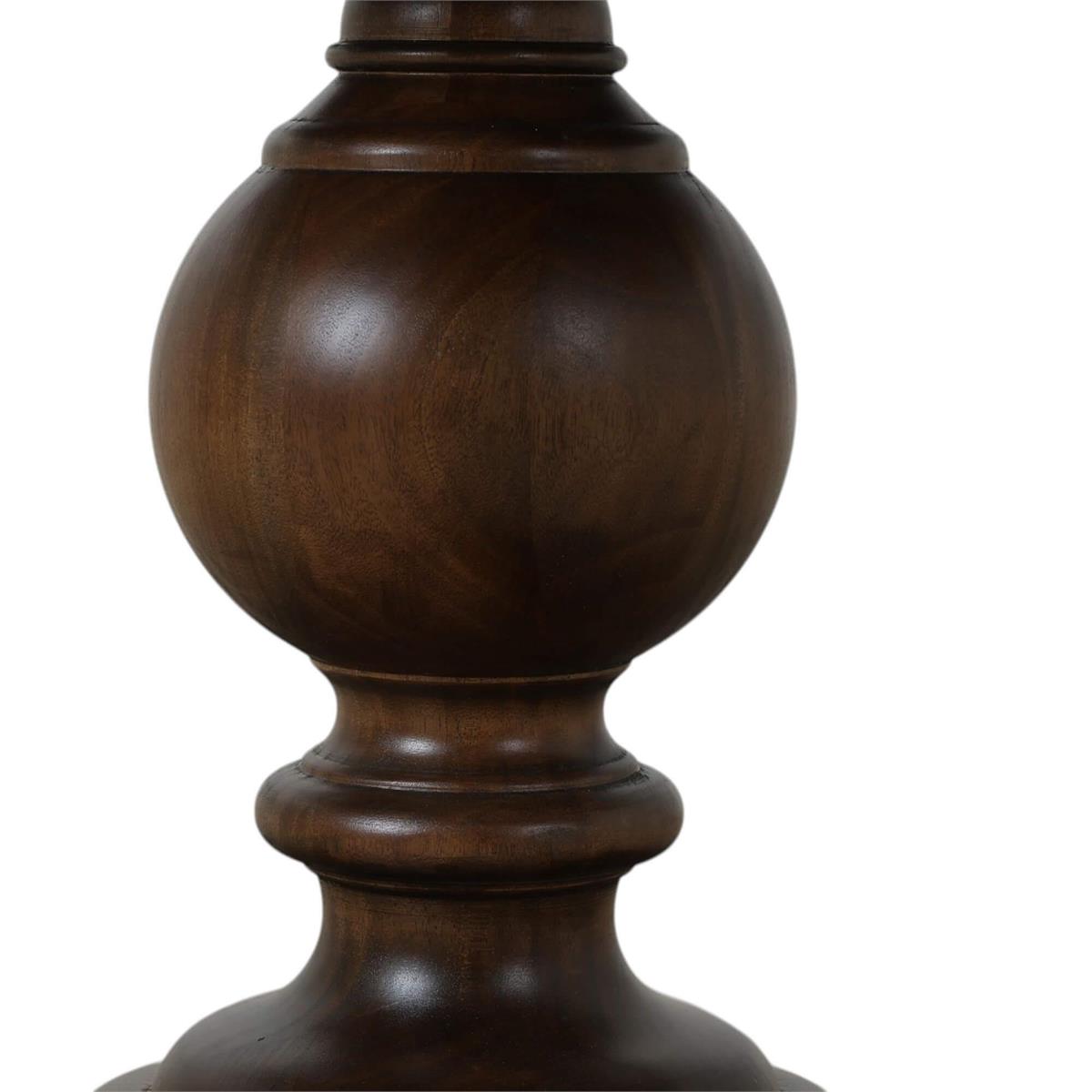 Bramble Goucho Round Dining Table 48'' — Dark Walnut
