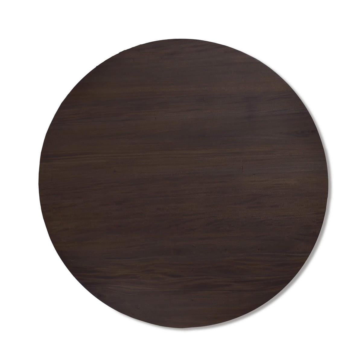 Bramble Goucho Round Dining Table 48'' — Dark Walnut