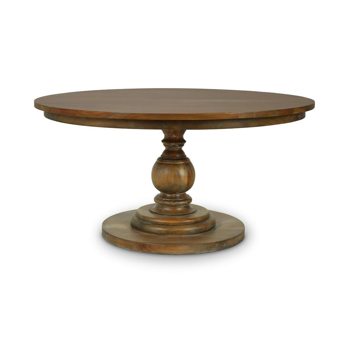 Bramble Goucho Round Dining Table 60'' — Straw Wash