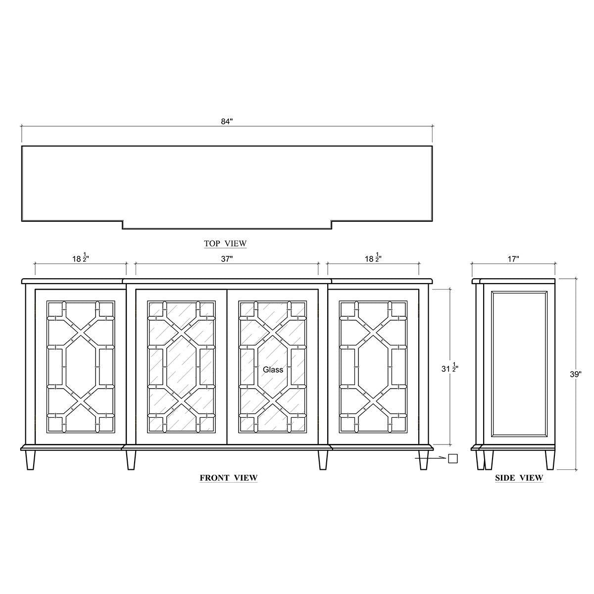 Bramble Grosvenor Credenza — Fruit Wood
