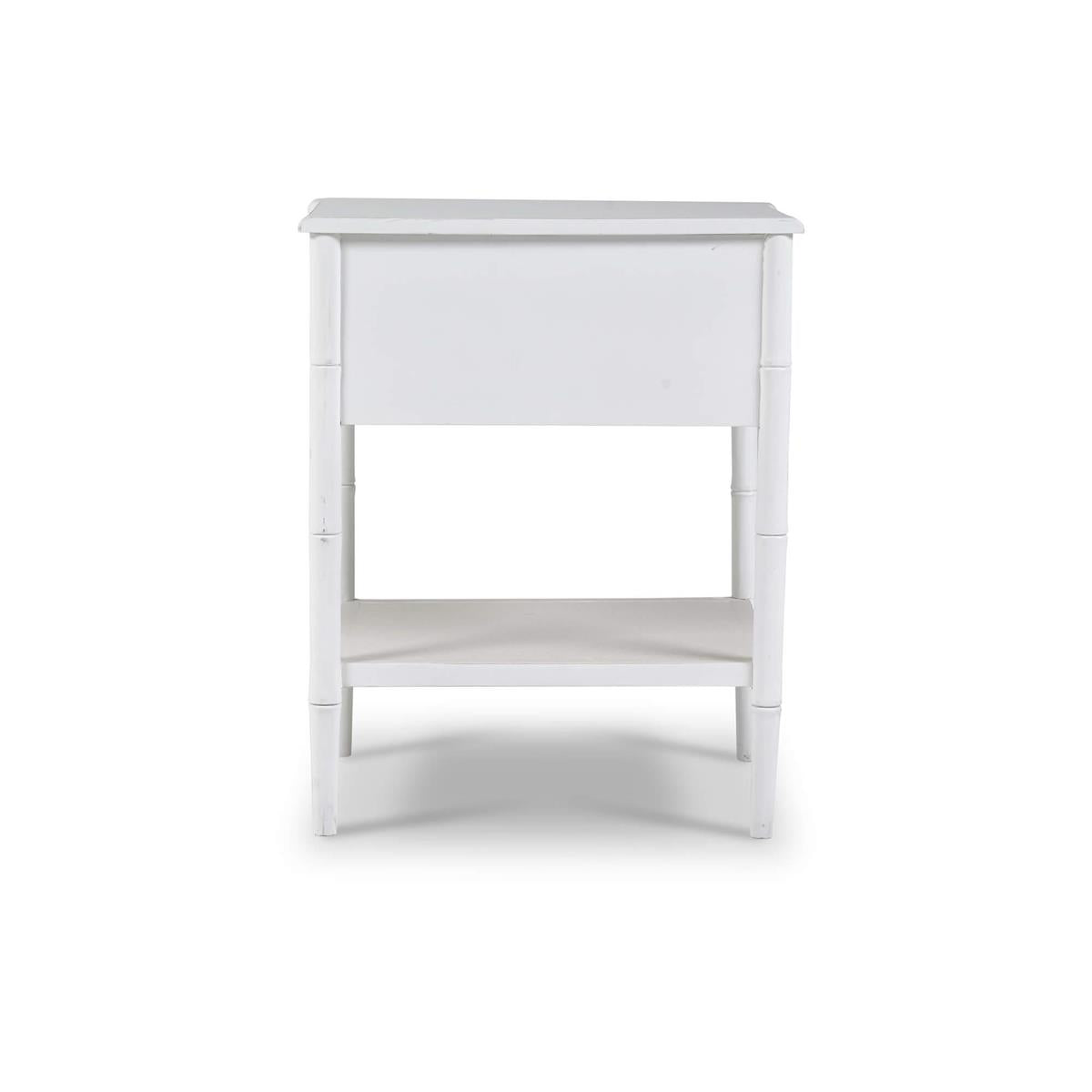 Bramble Chelsea End Table — Architectural White / Light Distressed