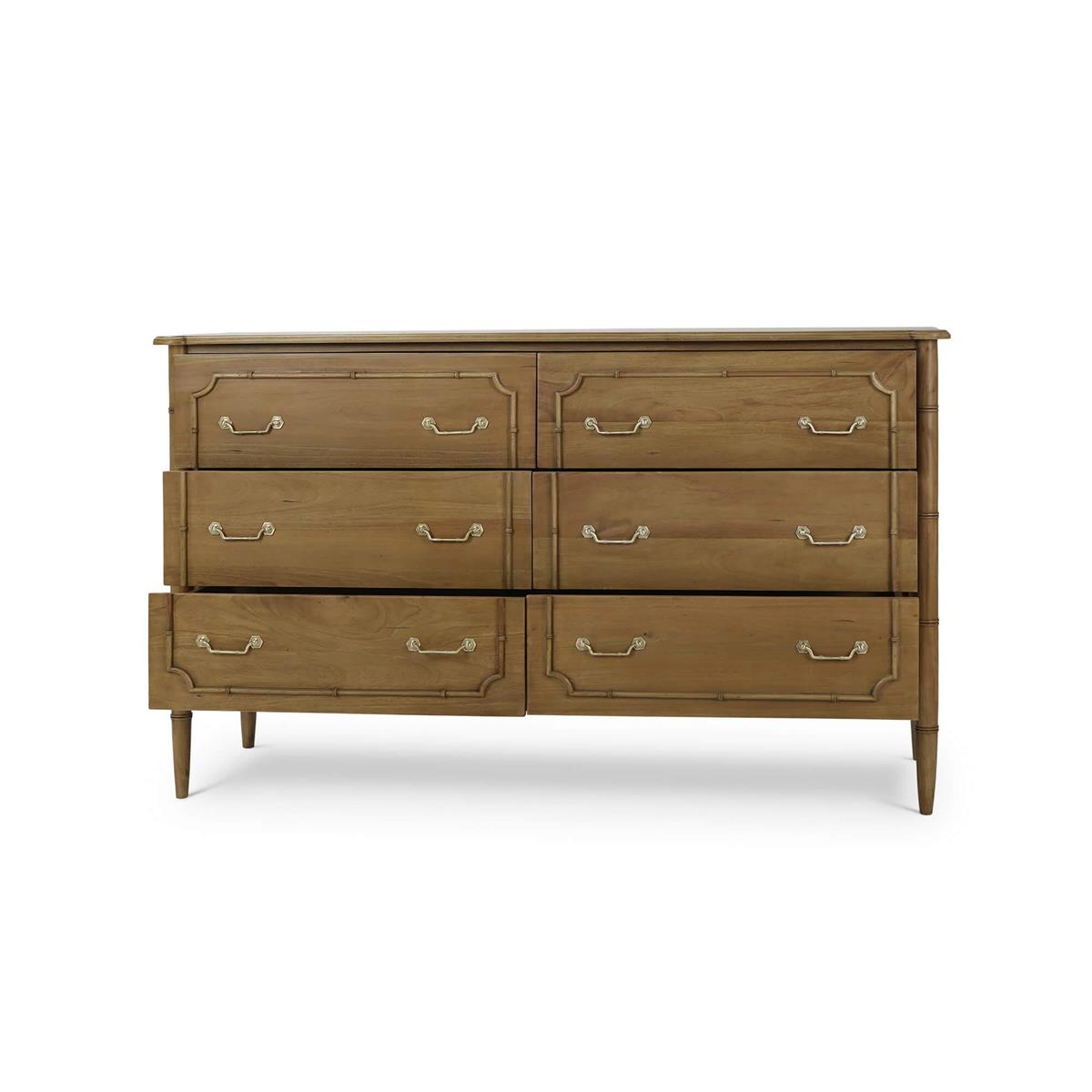 Bramble Chelsea Largish 6 Drawer Dresser — Antique French Oak