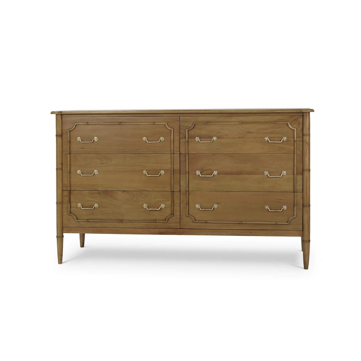 Bramble Chelsea Largish 6 Drawer Dresser — Antique French Oak