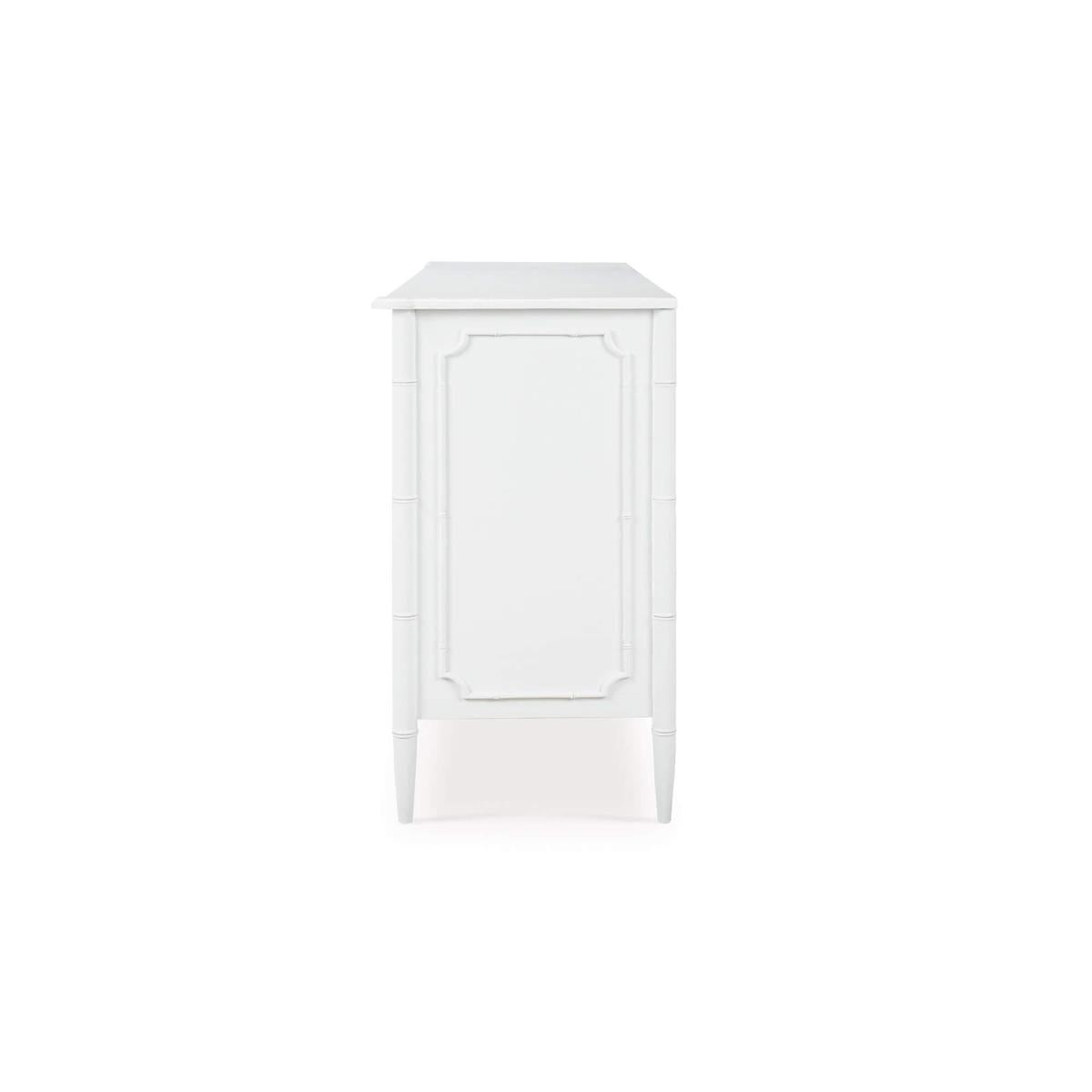 Bramble Chelsea Largish 6 Drawer Dresser — Architectural White / Light Distressed