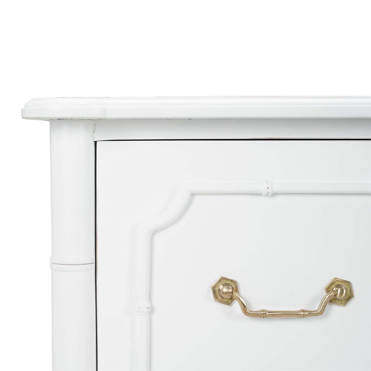 Bramble Chelsea Largish 6 Drawer Dresser — Architectural White / Light Distressed