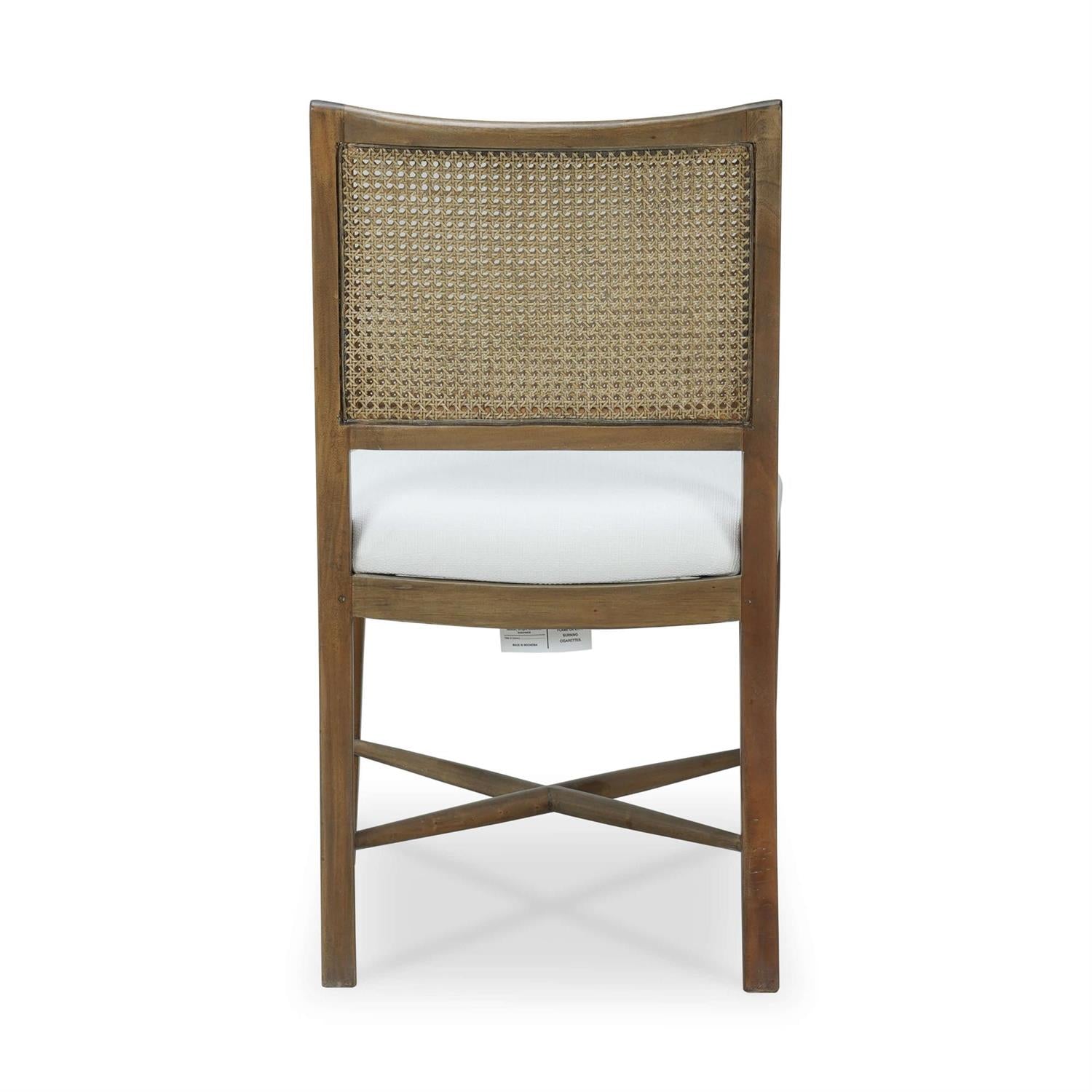 Bramble Dulwich Dining Chair — Straw Wash / Arctic