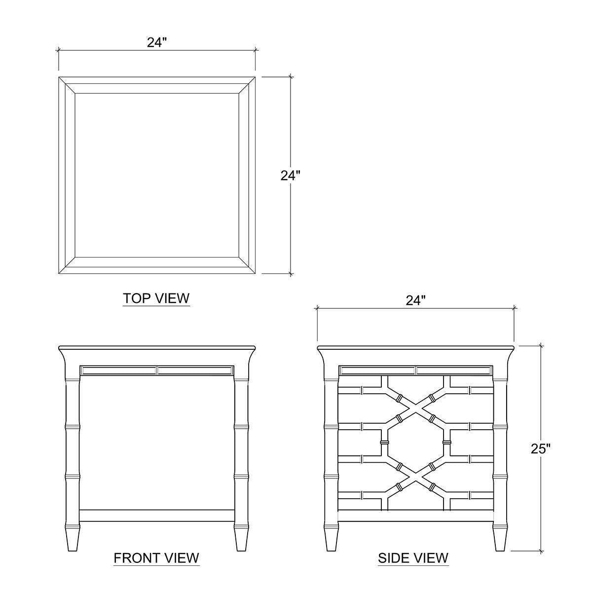 Bramble Grosvenor End Table — Fruit Wood