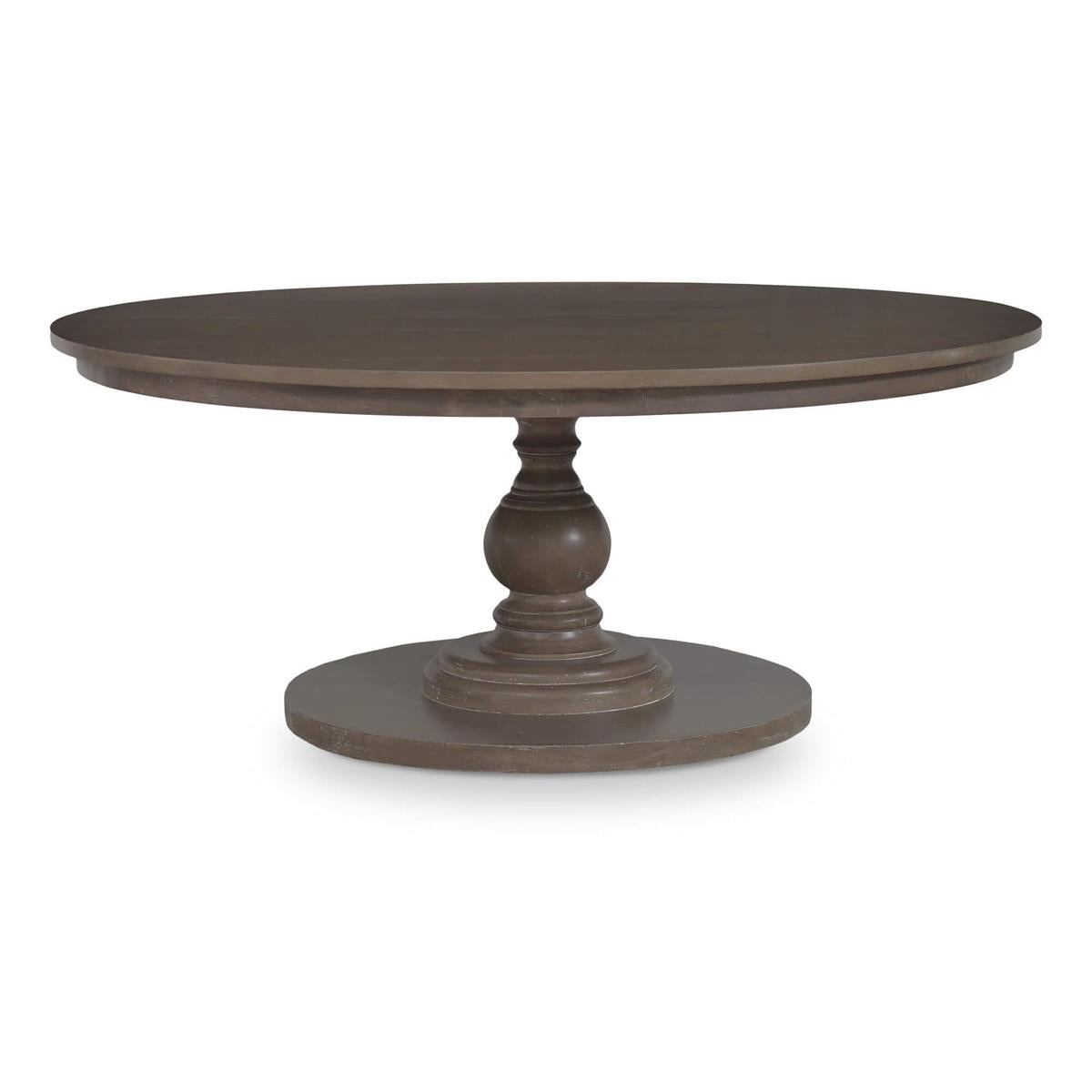 Bramble Goucho Round Dining Table 72'' — Straw Wash