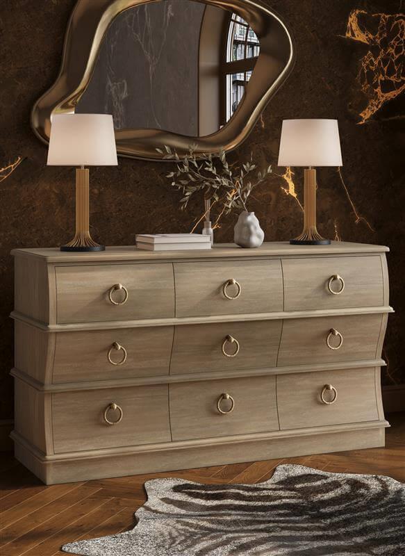 Bramble Serpentine Large Dresser — Sandbar