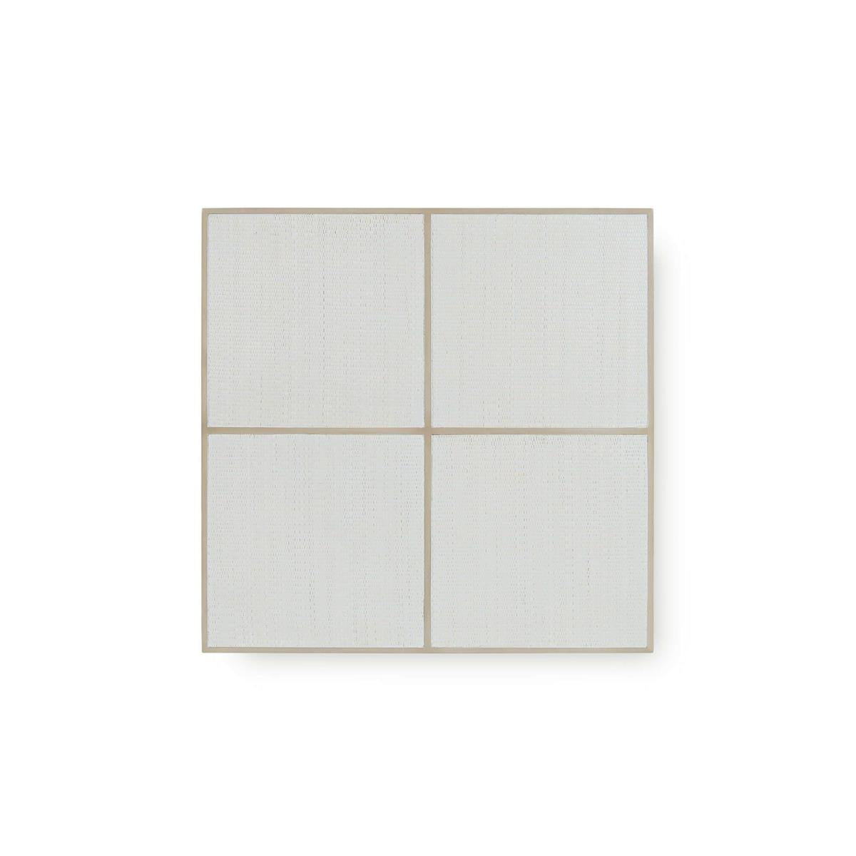 Bramble Finsbury Square Coffee Table — Sandbar / Rattan White