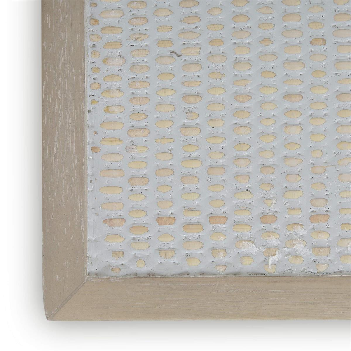 Bramble Finsbury End Table — Sandbar / Rattan White