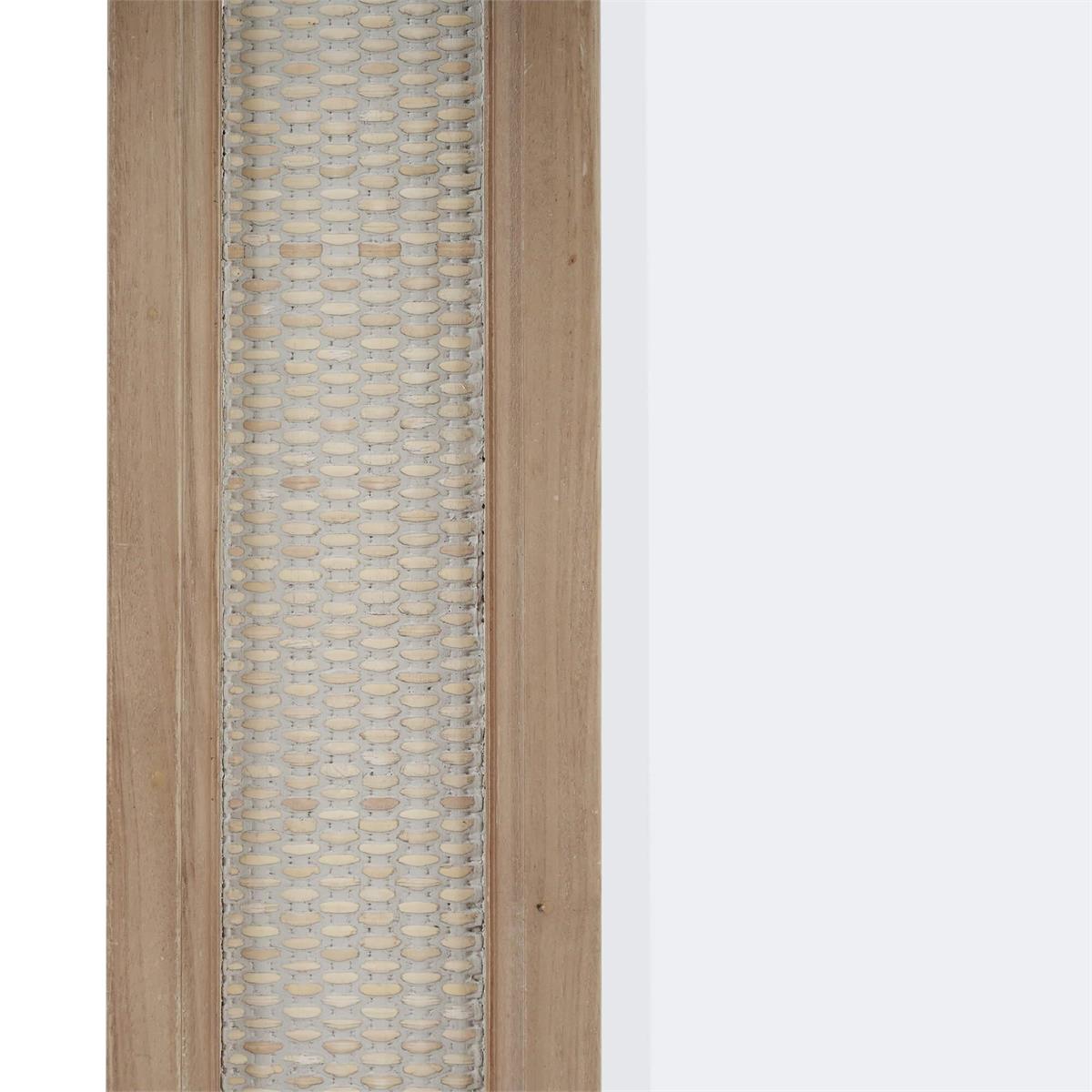 Bramble Finsbury Mirror — Sandbar / Rattan White