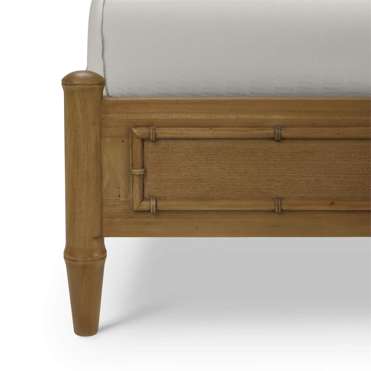 Bramble Chelsea Upholstered Bed King — Antique French Oak / Dinara Natural