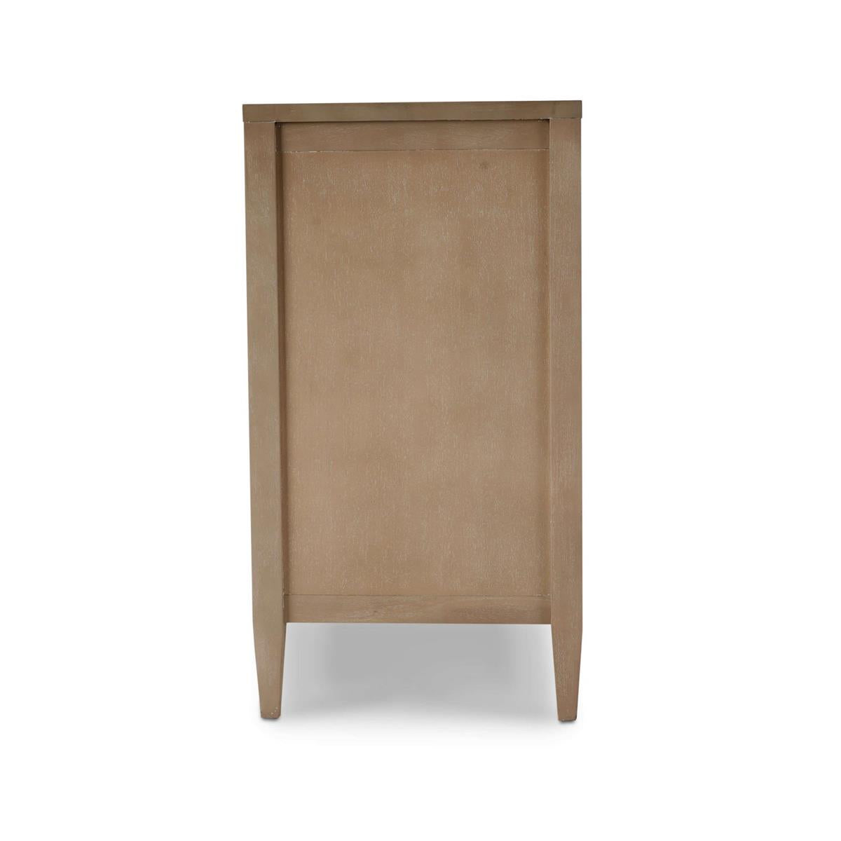 Bramble Belgravia 6 Drawer Dresser — Sandbar / Rattan White
