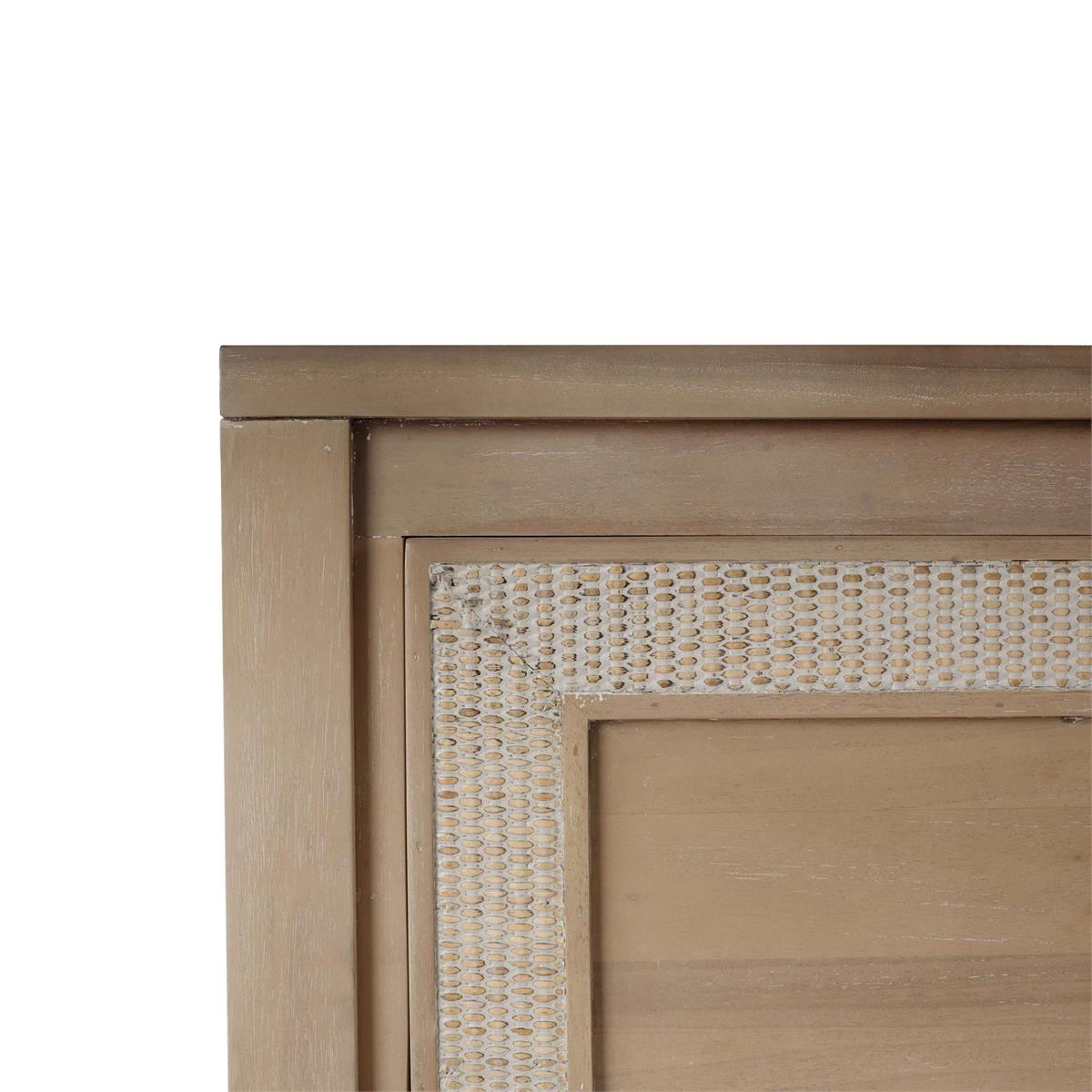 Bramble Belgravia 6 Drawer Dresser — Sandbar / Rattan White