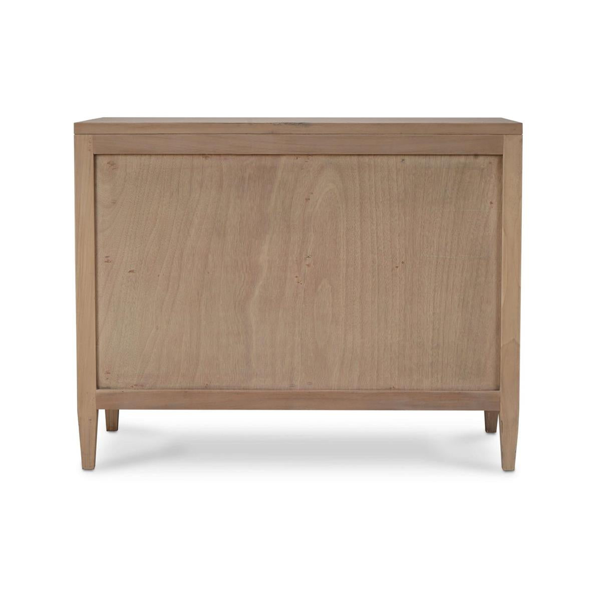 Bramble Belgravia 3 Drawer Dresser — Sandbar / Rattan White