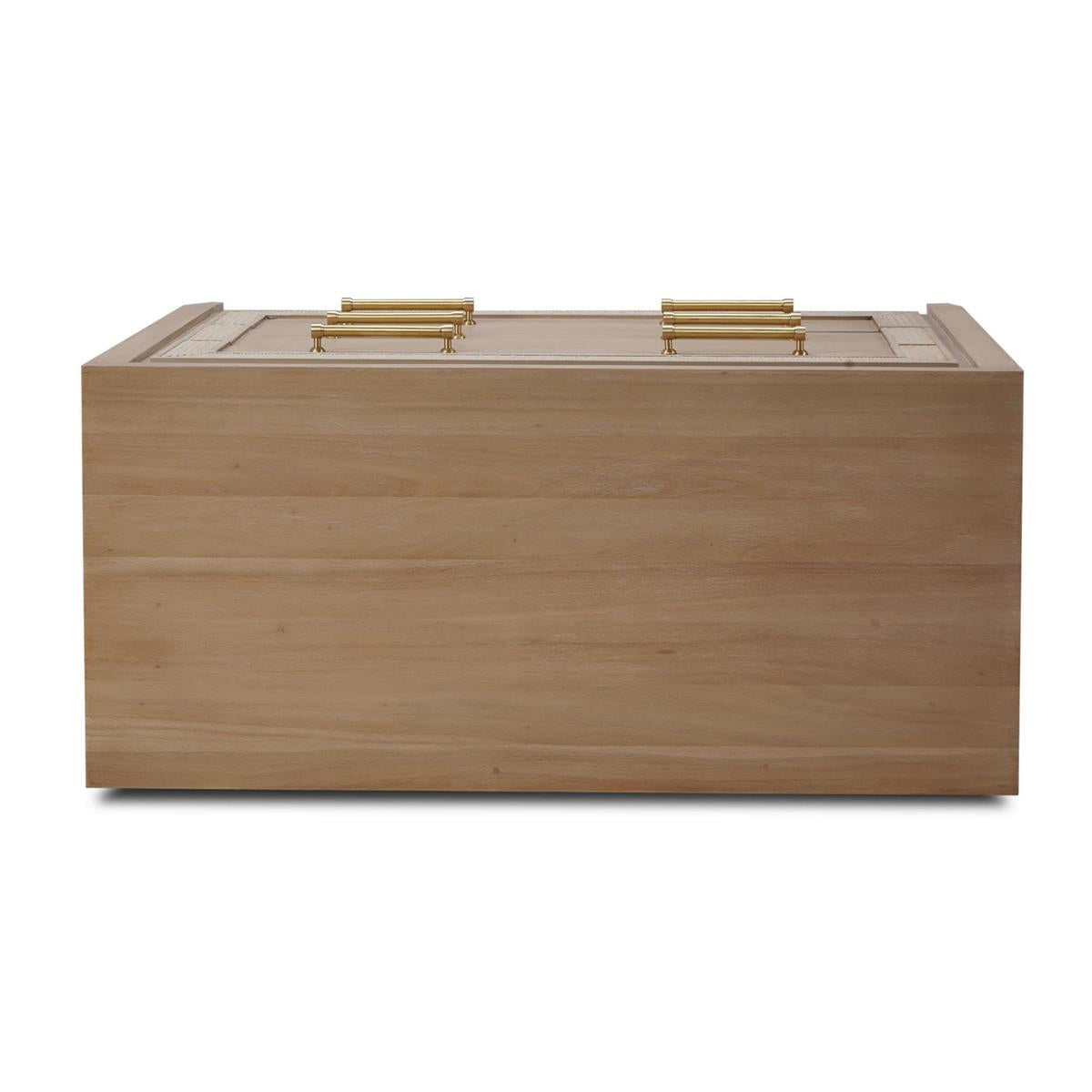 Bramble Belgravia 3 Drawer Dresser — Sandbar / Rattan White