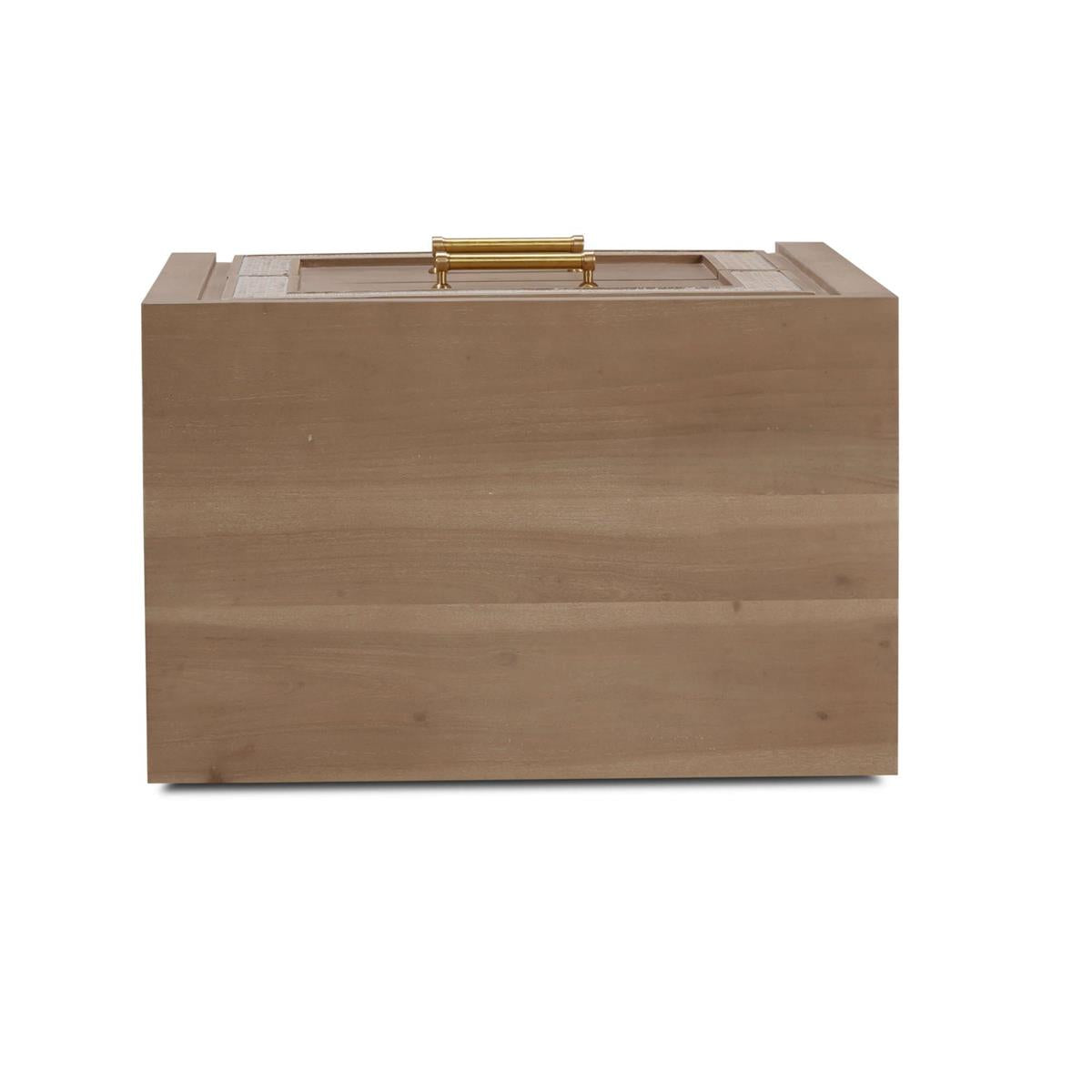 Bramble Belgravia Bedside Table — Sandbar / Rattan White