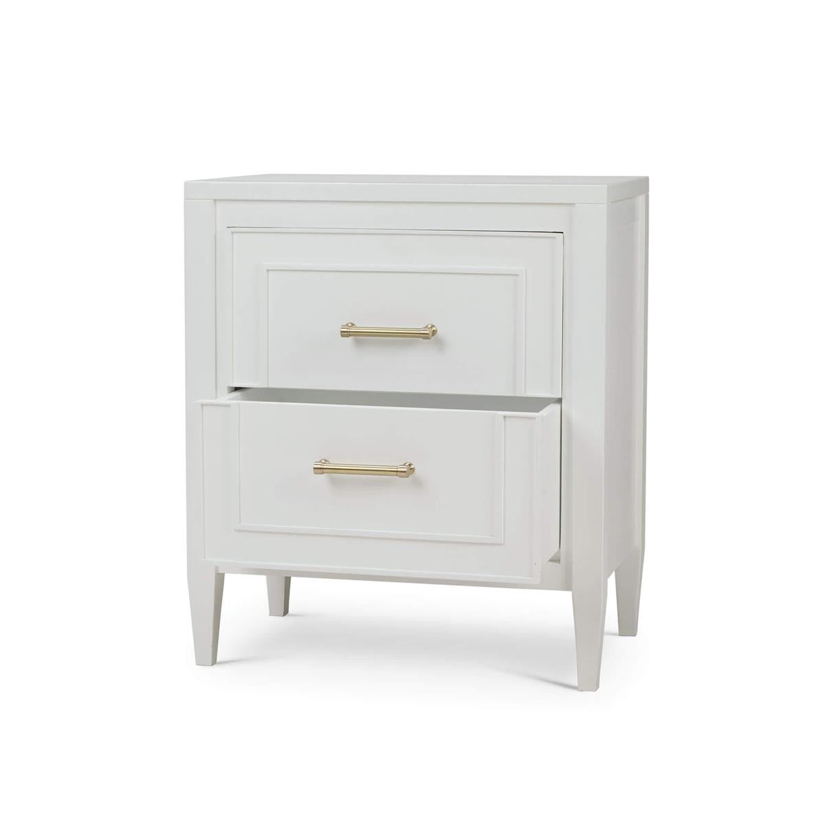 Bramble Belgravia Bedside w/o Rattan — True White *