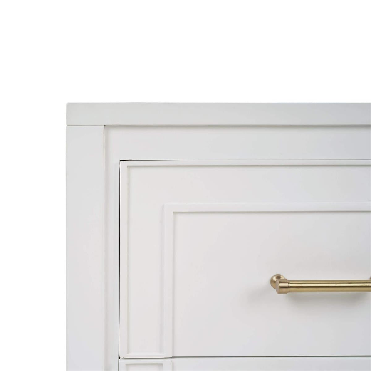 Bramble Belgravia Bedside w/o Rattan — True White *