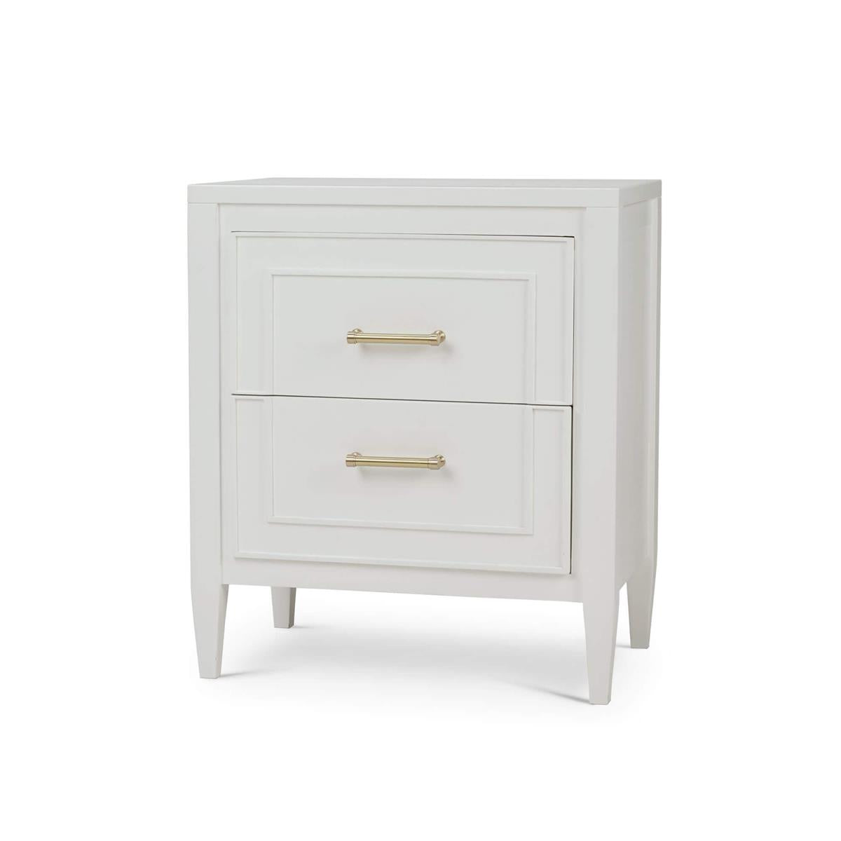 Bramble Belgravia Bedside w/o Rattan — True White *