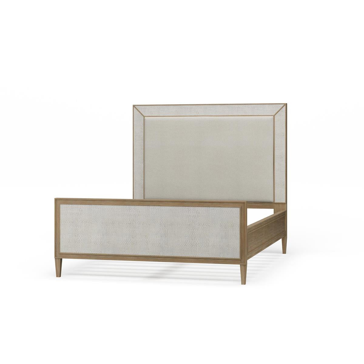Bramble Belgravia Upholstered Queen Bed — Sandbar / Dinara Natural