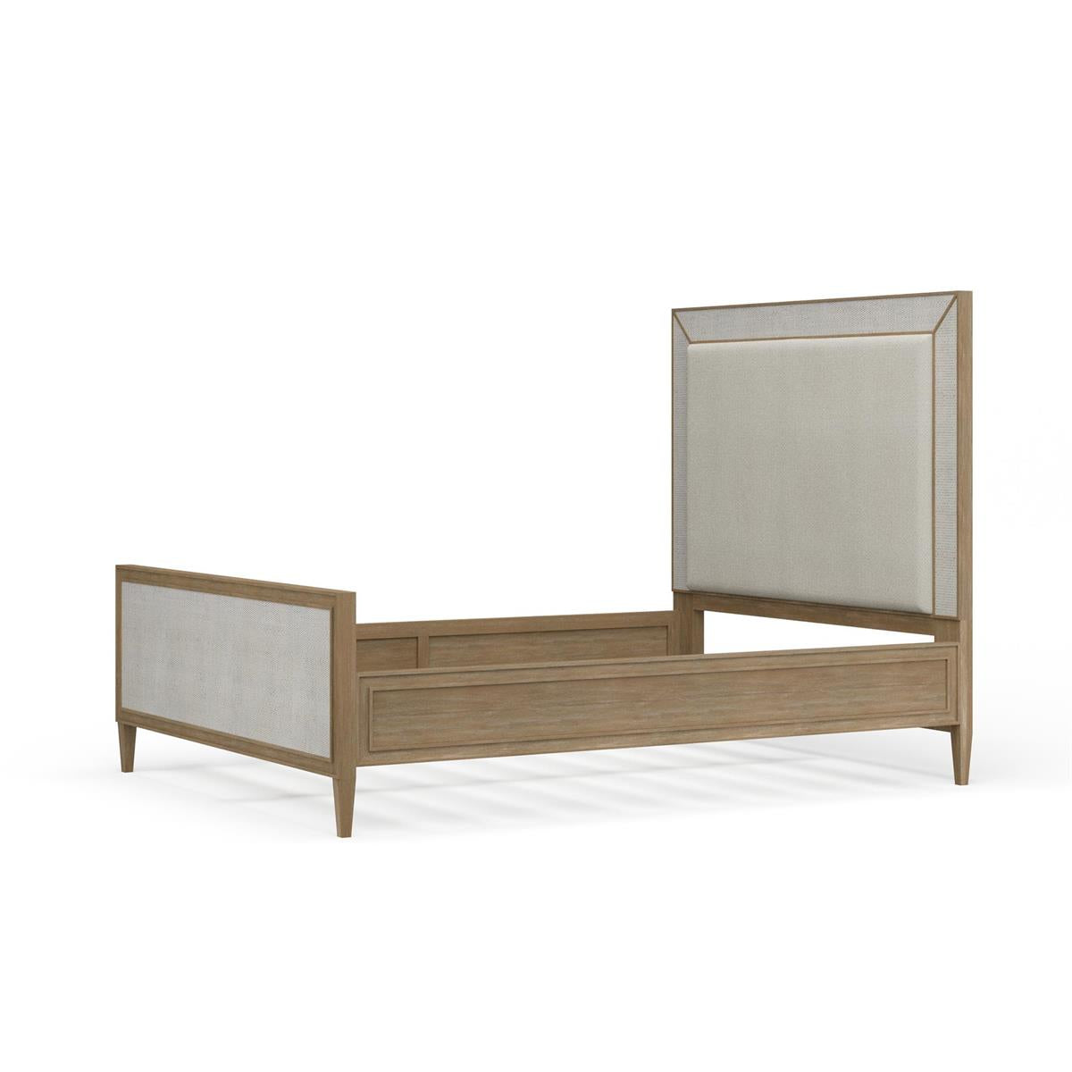 Bramble Belgravia Upholstered Queen Bed — Sandbar / Dinara Natural