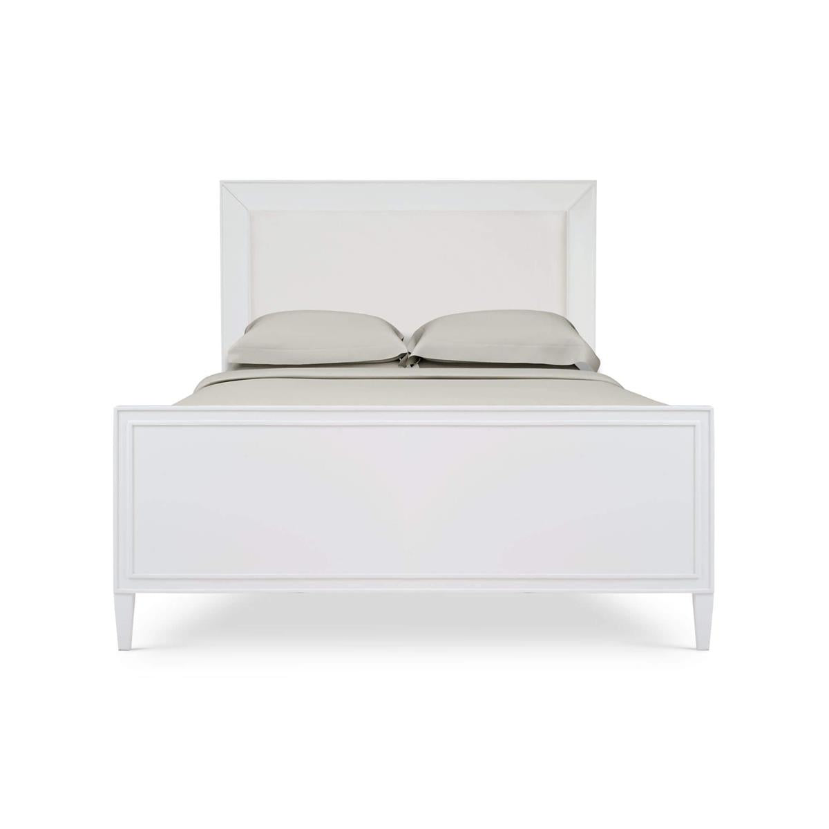 Bramble Belgravia Queen  Size Bed w/o Rattan — True White * / Arctic