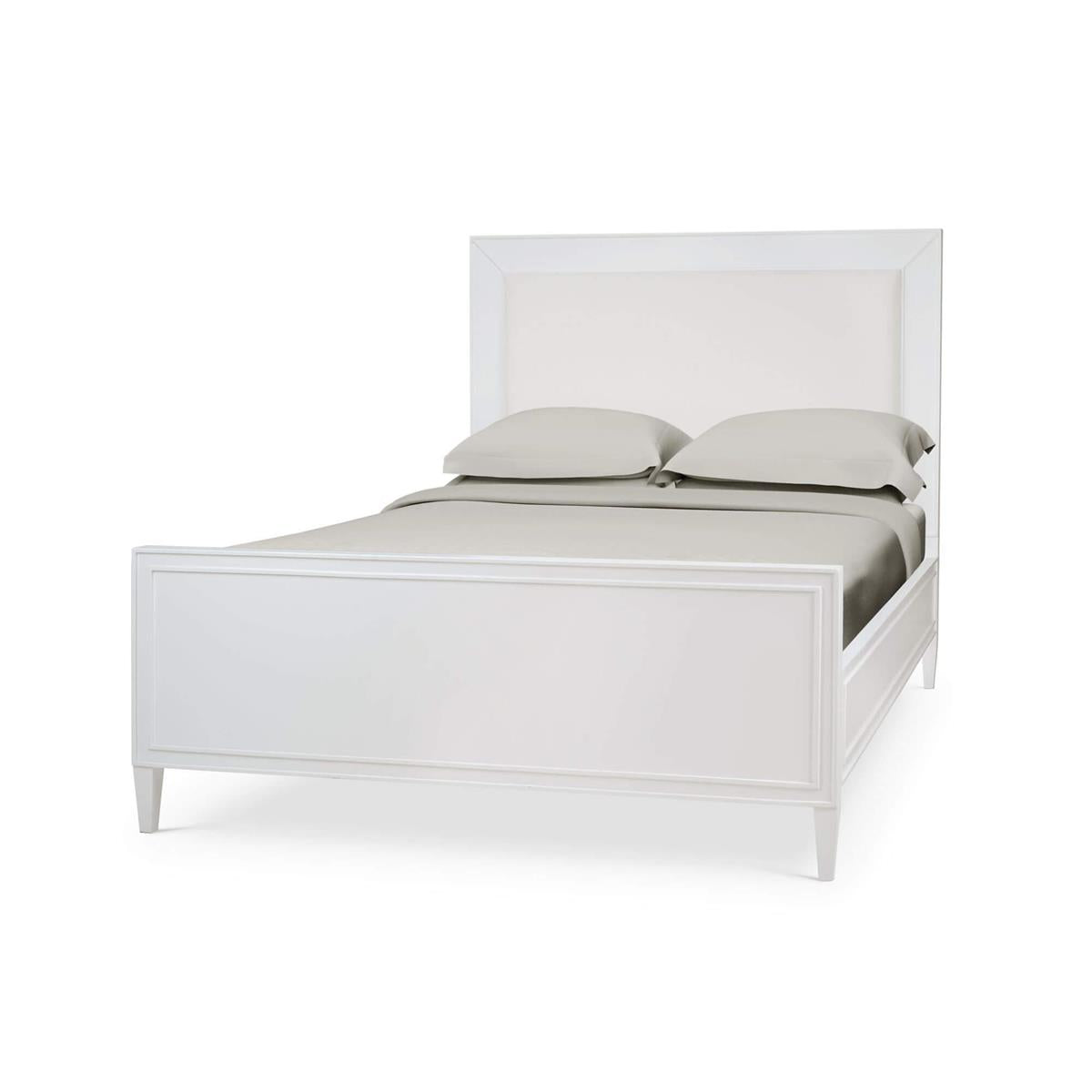 Bramble Belgravia Queen  Size Bed w/o Rattan — True White * / Arctic