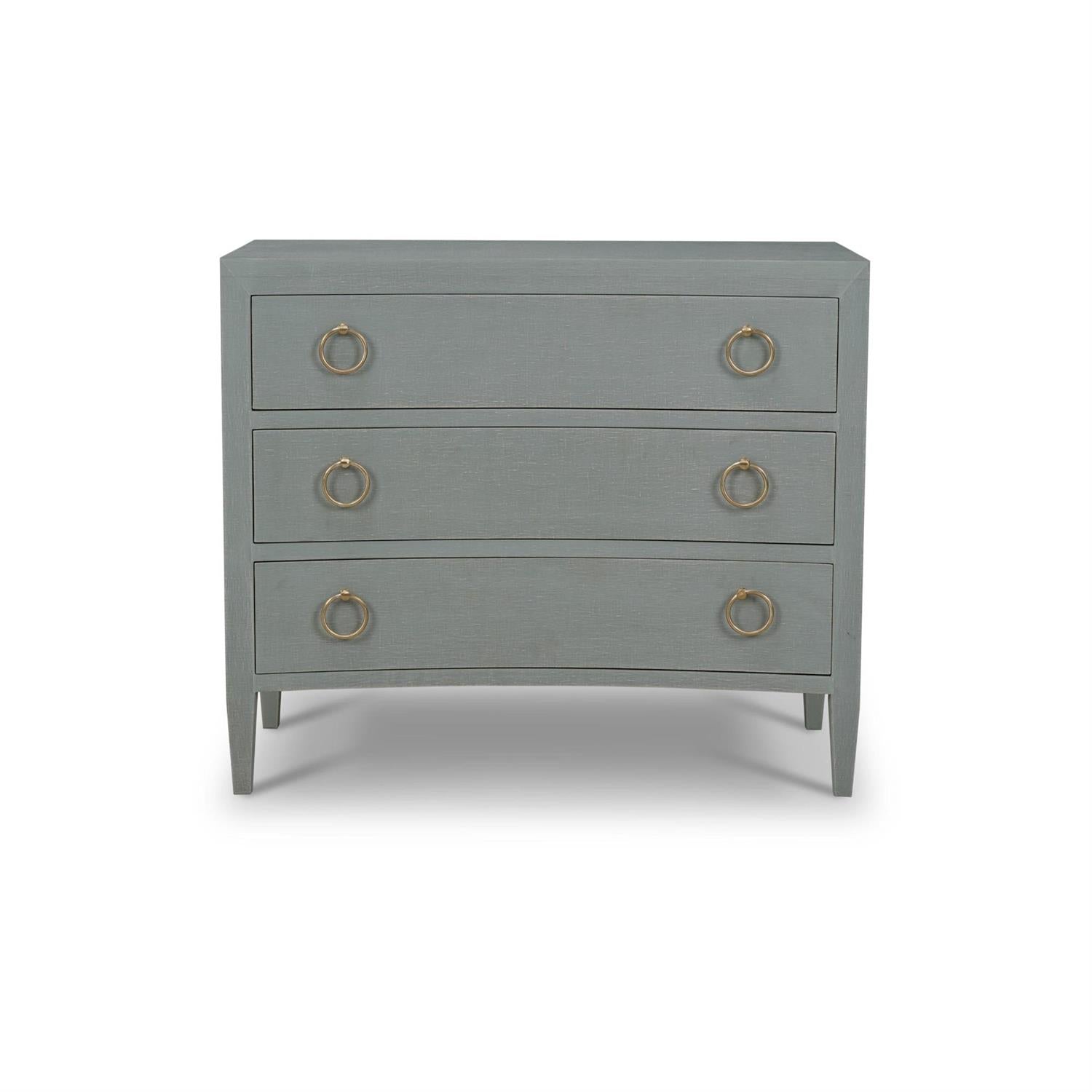 Bramble Mornington Linen Wrapped 3 Drawer Dresser — Linen Pale Blue * lightly sanded to give a light weathered appearance.