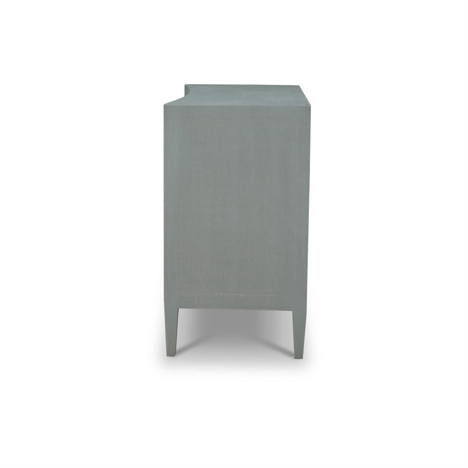 Bramble Mornington Linen Wrapped 3 Drawer Dresser — Linen Pale Blue * lightly sanded to give a light weathered appearance.