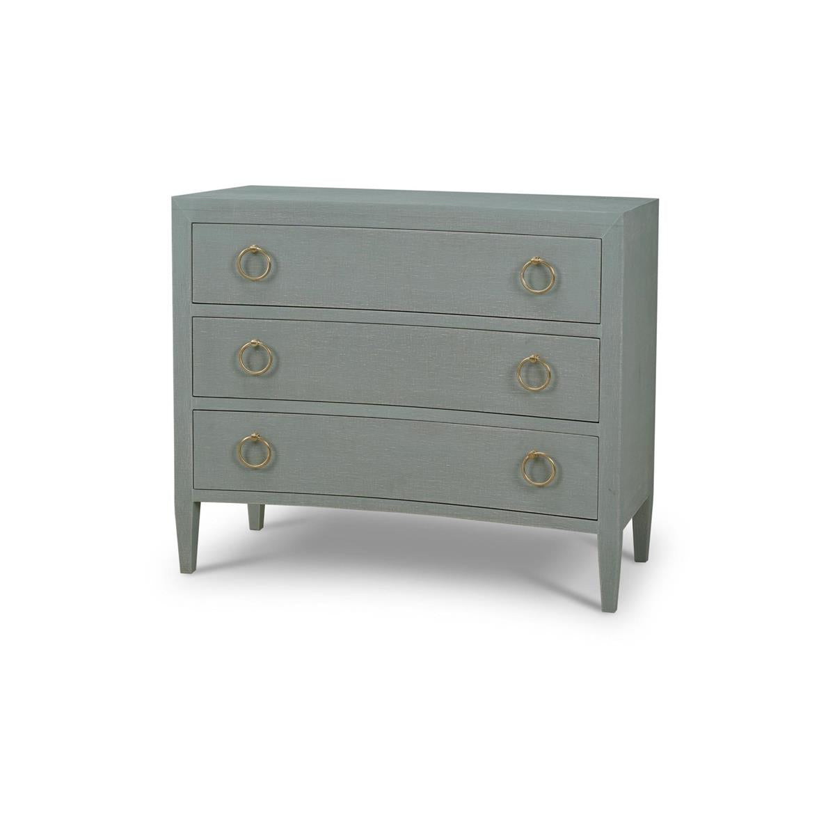 Bramble Mornington Linen Wrapped 3 Drawer Dresser — Linen Pale Blue * lightly sanded to give a light weathered appearance.