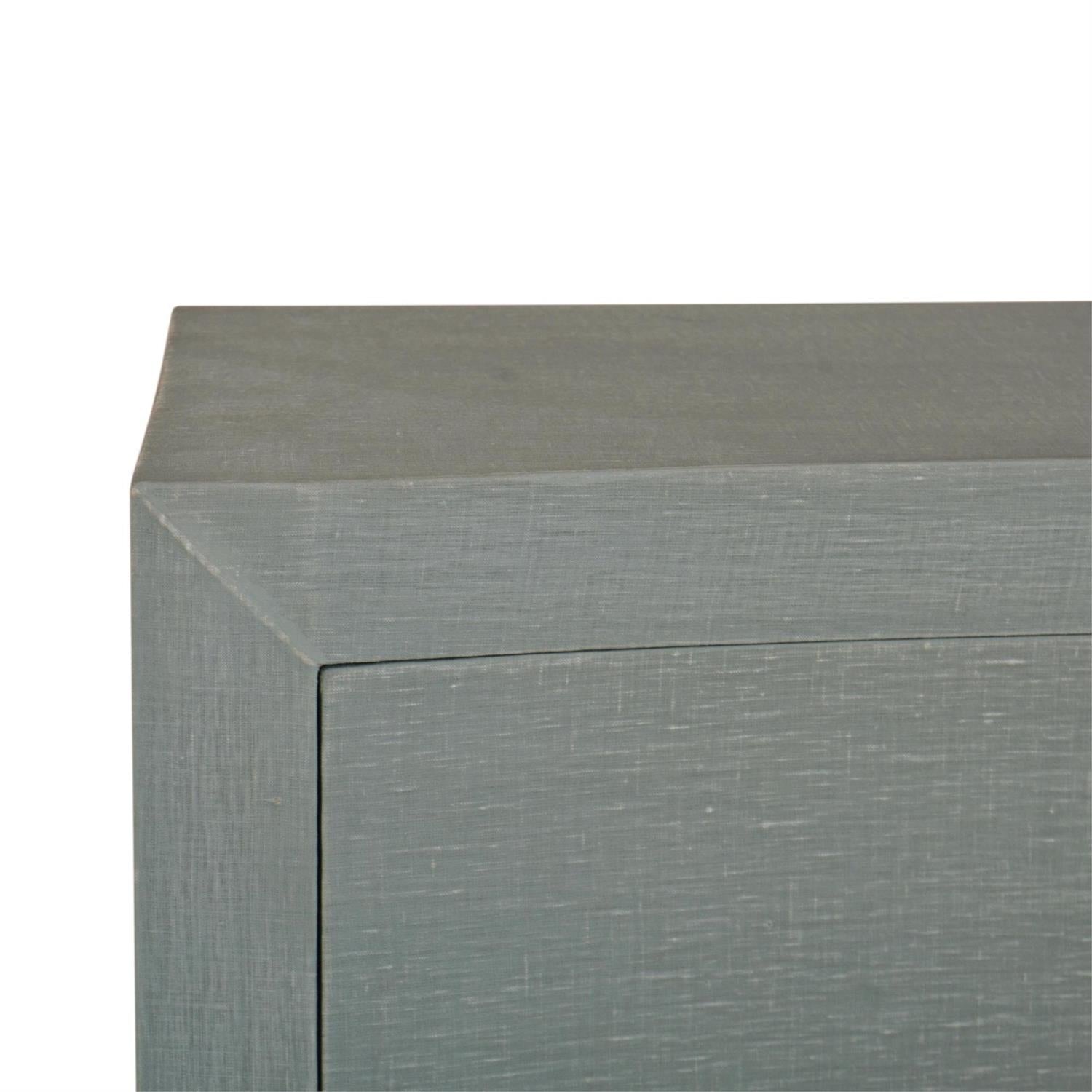 Bramble Mornington Linen Wrapped 6 Drawer Dresser — Linen Pale Blue * lightly sanded to give a light weathered appearance.