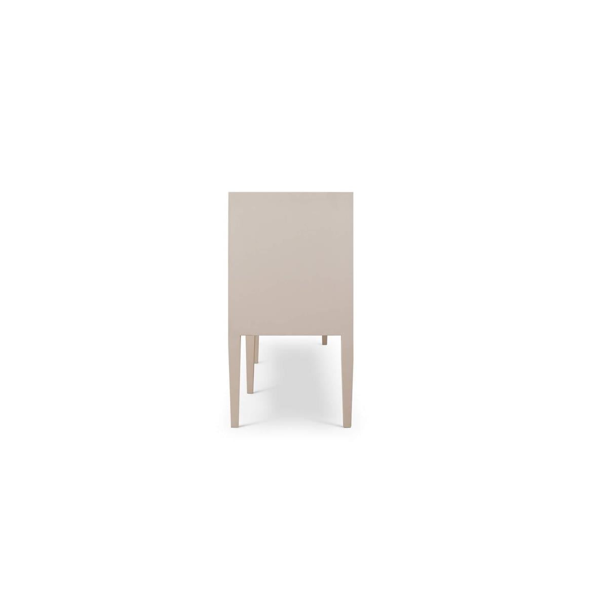 Bramble Westminster Concave Linen Wrapped Sideboard — Linen Putty