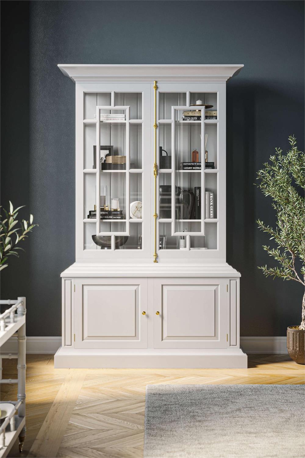 Bramble Bruges Display Cabinet — True White *