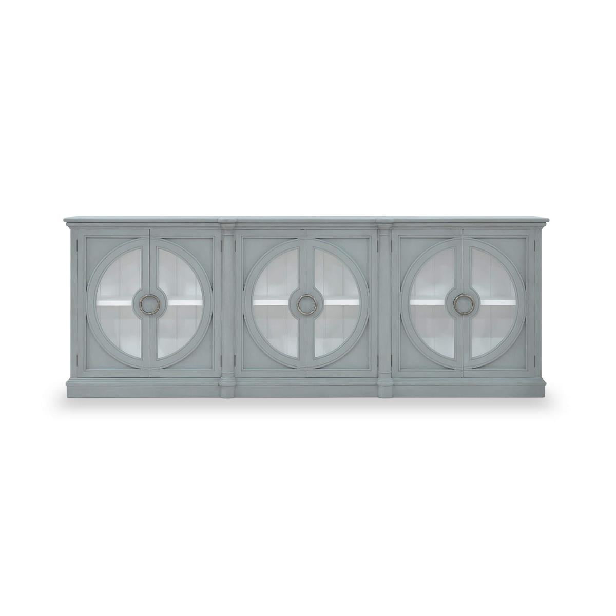 Bramble Pimlico 6 Door Sideboard — Grey Charleston / True White *