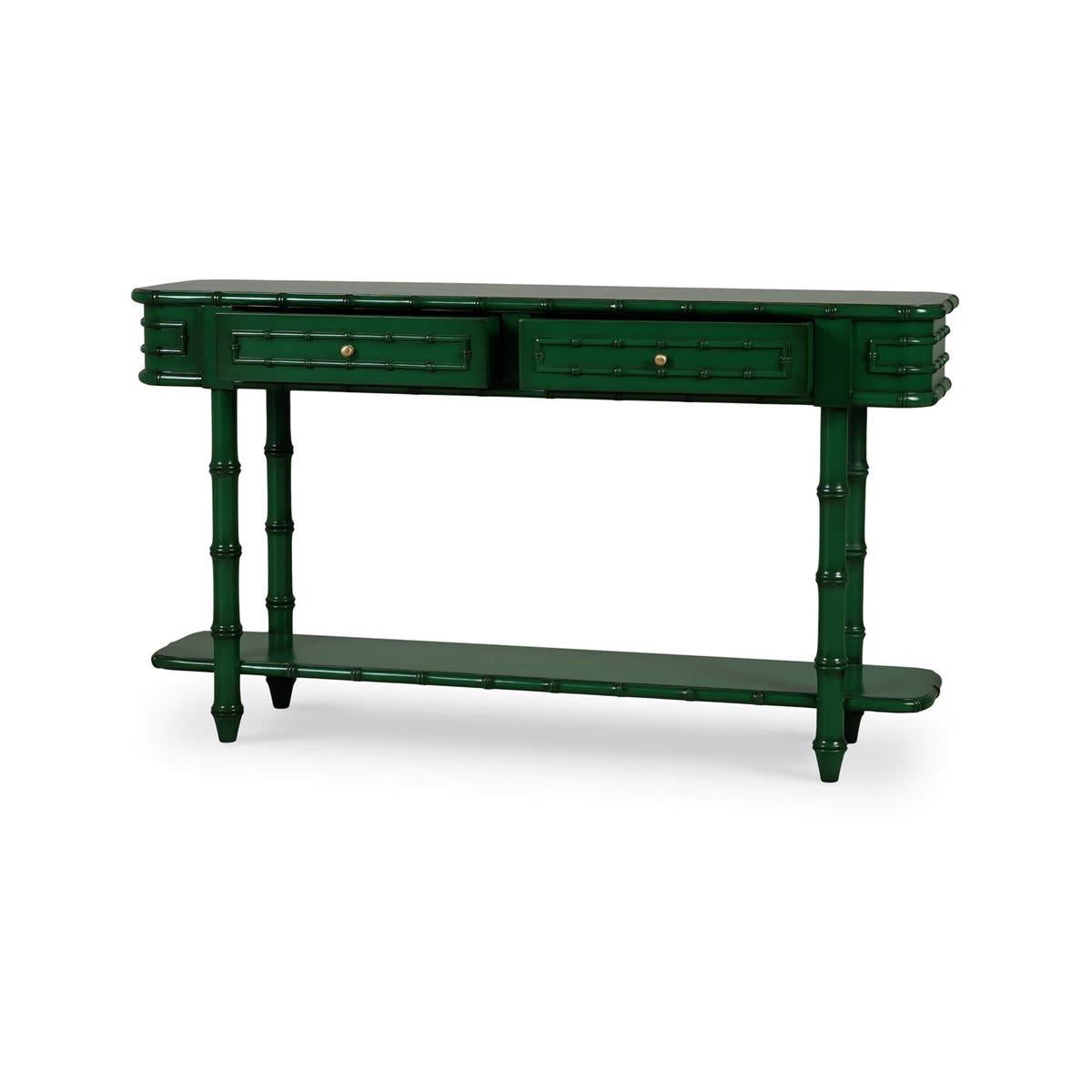 Bramble Hurlingham Console Table — Jade Green  *