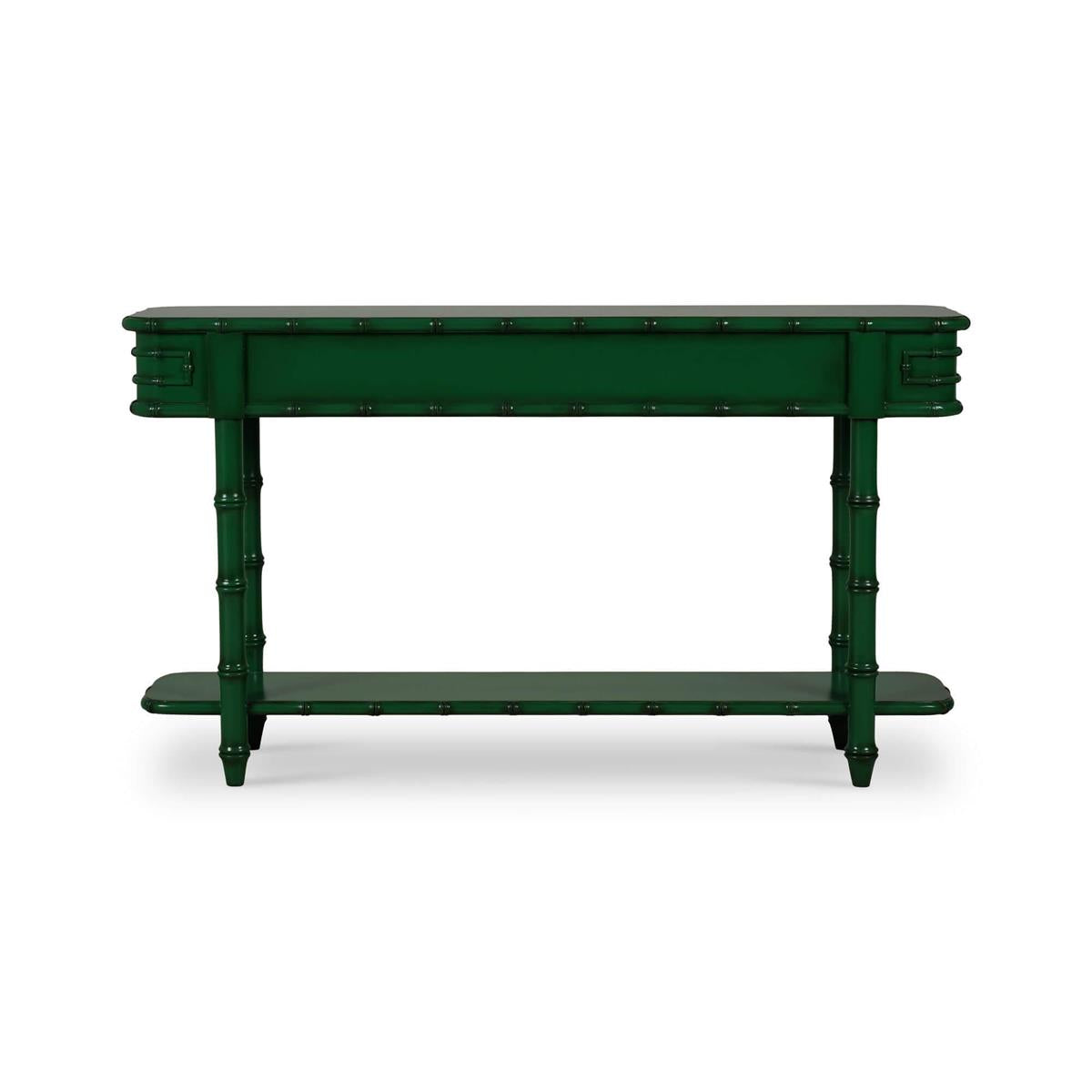 Bramble Hurlingham Console Table — Jade Green  *