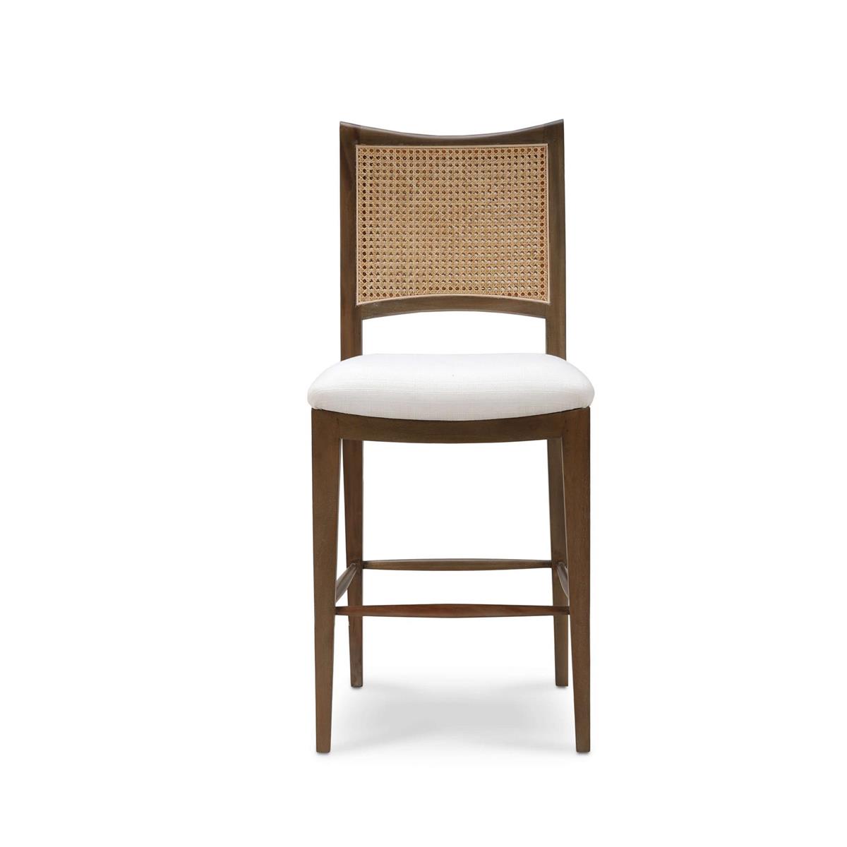 Bramble Dulwich Counter Stool — Straw Wash / Arctic