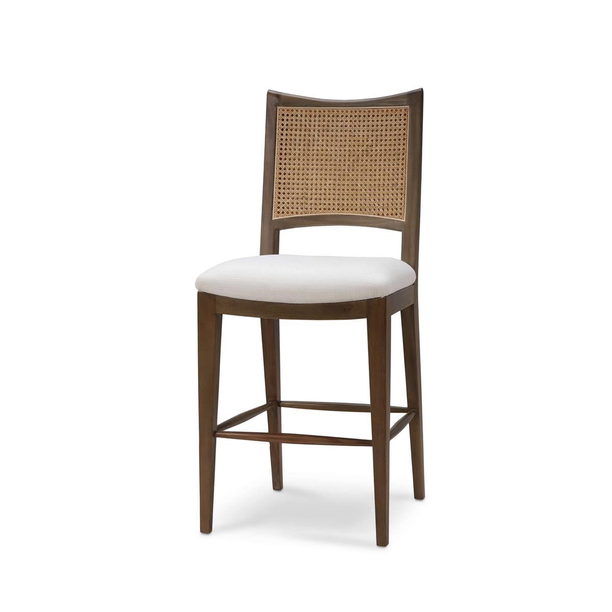 Bramble Dulwich Counter Stool — Straw Wash / Arctic