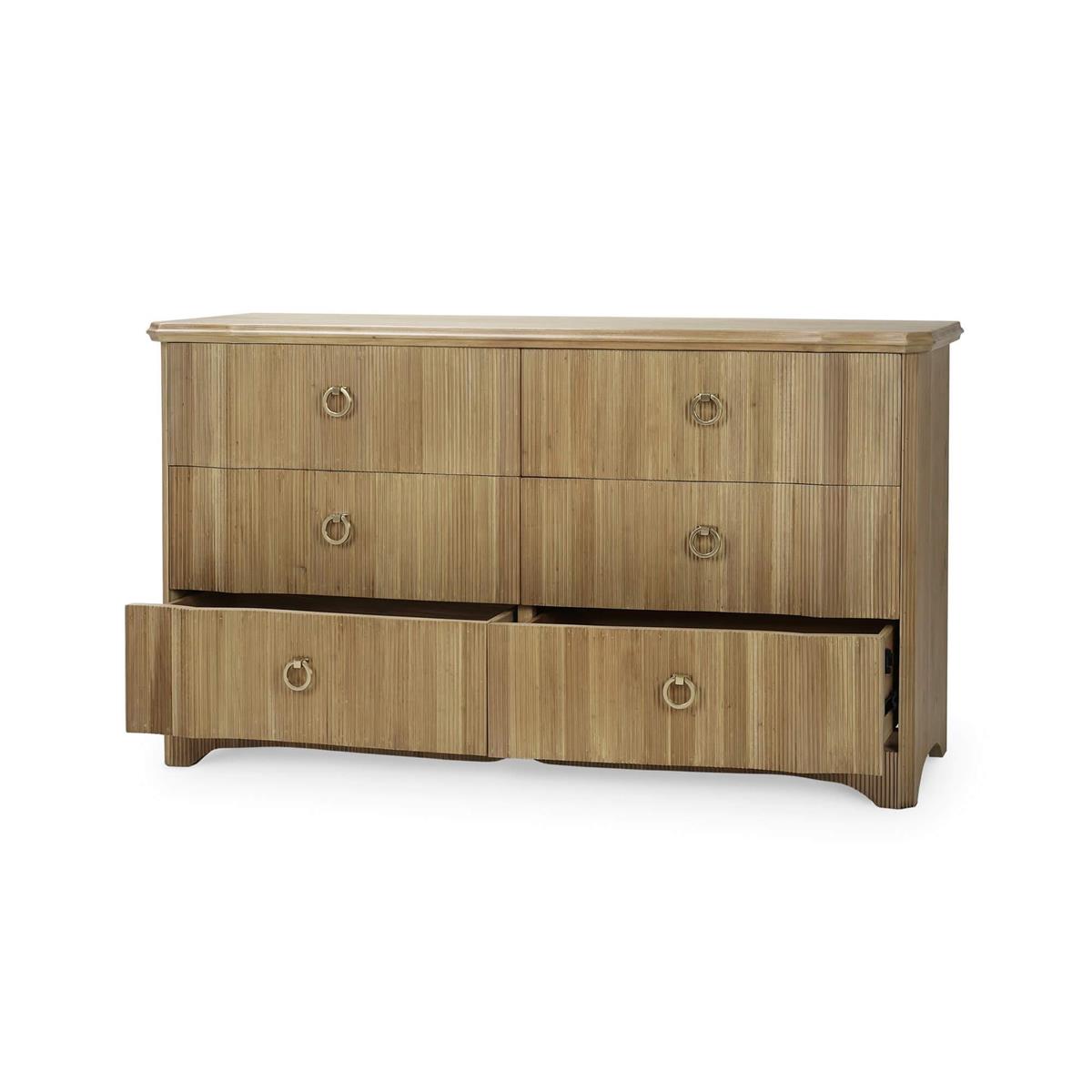 Bramble Brighton 6 Drawer Dresser — Fruit Wood